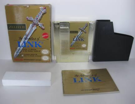 Zelda II - The Adventure of Link (Gold Cart) (CIB) - NES Game